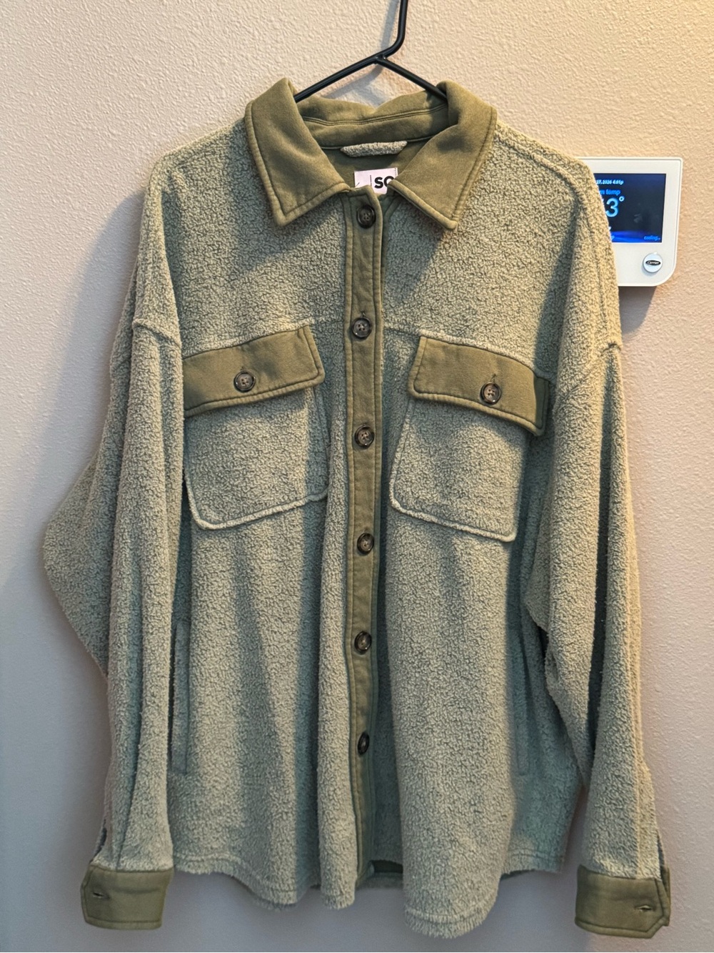 SO BRAND Olive Green/Sage Button-Up Shacket